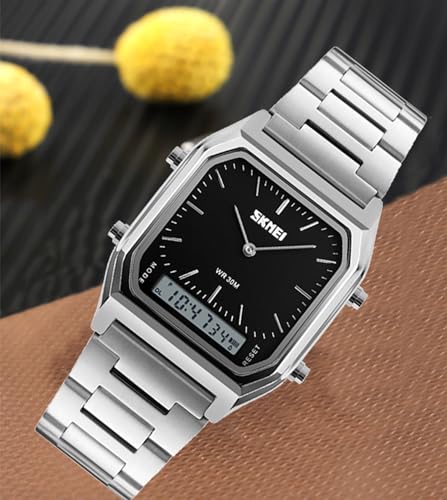 Image of Gosasa Big Face Men Digital Sports Watch Water Resistant Outdoor Easy Read Military Back Light Black Watch