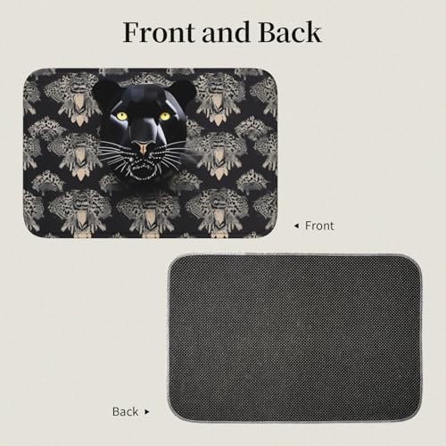 Tapis de sol antidérapant 101x152 cm avec ourlet Lock Edge noir - 4
