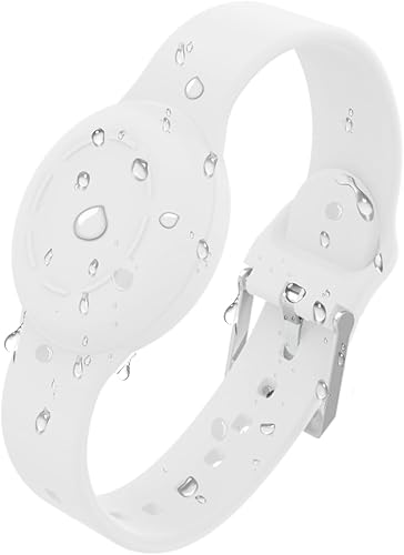 Pulsera para Airtag para niños, impermeable, de silicona suave, funda completa oculta compatible con Apple Airtag, correa de reloj antipérdida para