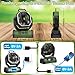 20000mAh Rechargeable Portable Camping Fan, USB Battery Operated Powered Shaking Head Fan with LED Lantern, 4 Speed 4 Timing Oscillating for Camping with Remote & Hook for Fishing,Travel, Jobsite