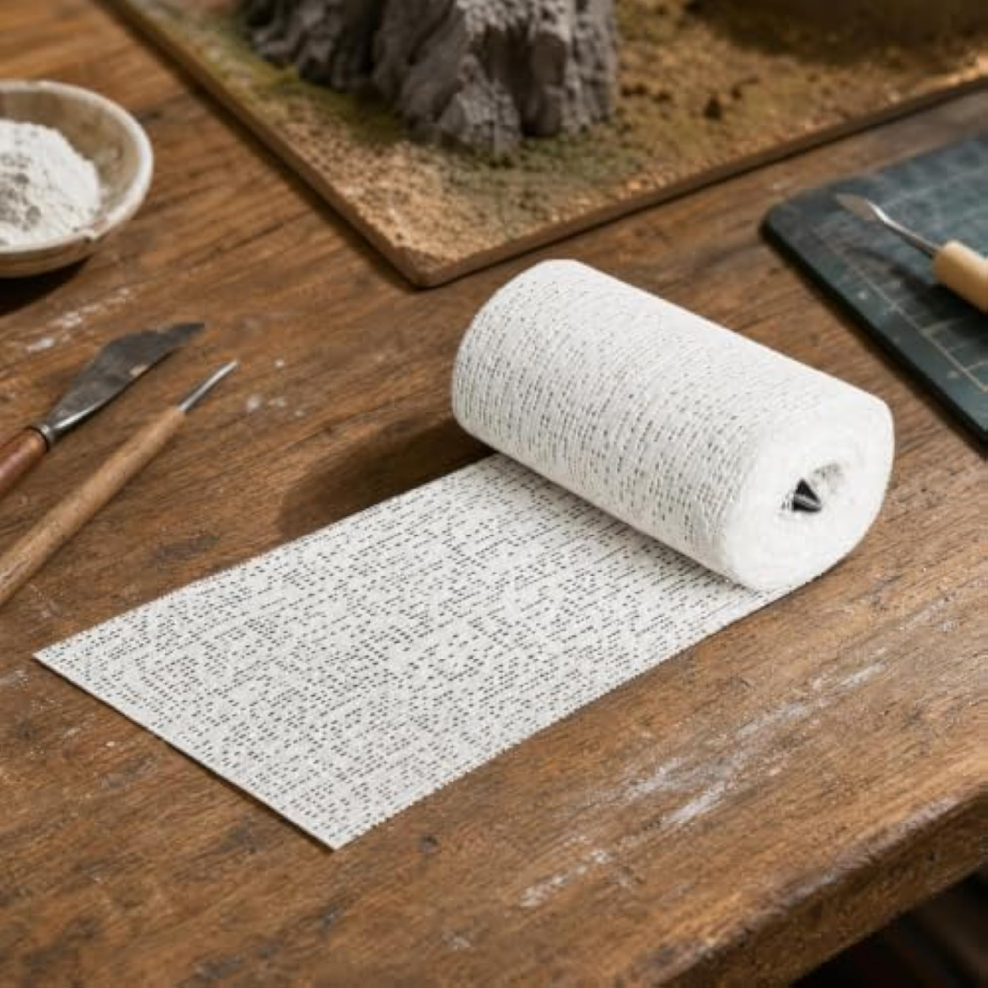 Plaster Molding Cloth for Hobbyists, 10x270cm