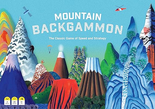 Jeu de société backgammon Mountain classique de vitesse et stratégie en anglais