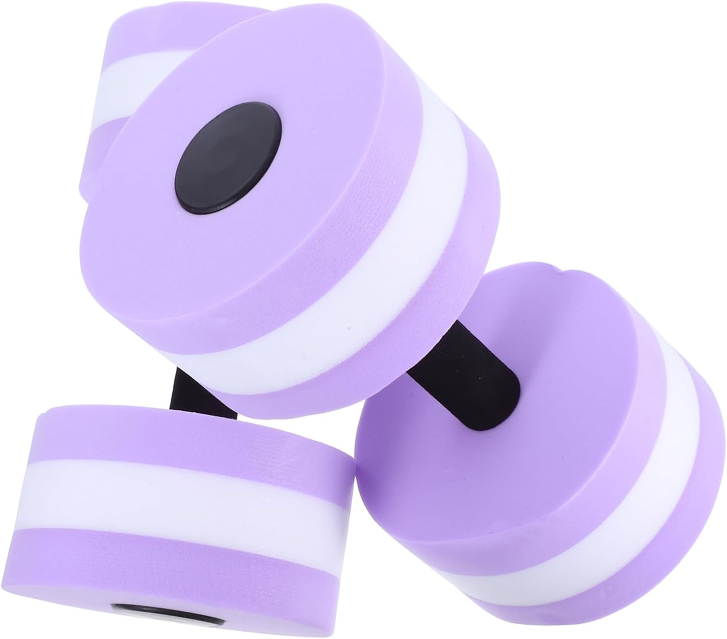 2Pcs Eva Water Dumbbells for Aquatic Fitness Purple Pool Barbells for Water Aerobics Enhance Flexibility Strengthen Core Muscles for Pool Workouts