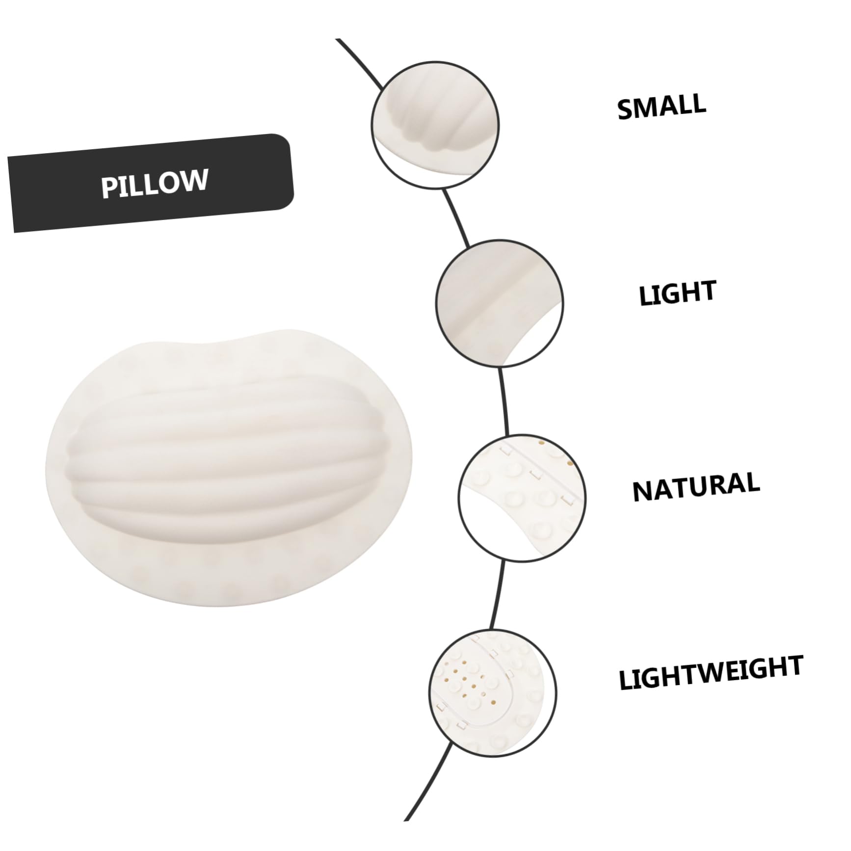 DOITOOL Badewannenkissen Robust Ergonomisches Saugnapf mit TPE aus Weißem Verschiedenen und Passend für Verschiedene Badewannenformen für Wellness und Entspannung Zuhause