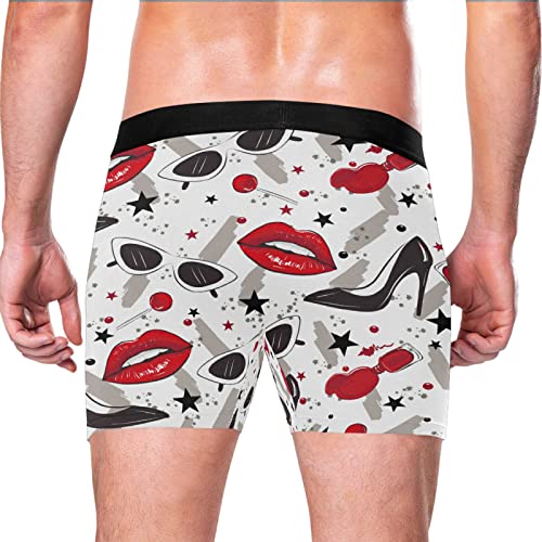 Vnurnrn calzoncillos de moda París bóxer para hombre elástico 3