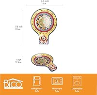 Vista 3 de Bico Tunisian Ceramic Spoon Rest, House Warming Gift, Dishwasher Safe