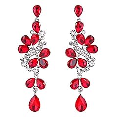 Ruby Color Silver-Tone