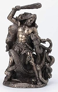 Veronese Design Bronze Finish Hercules Second Labor Slaying of Hydra Statue