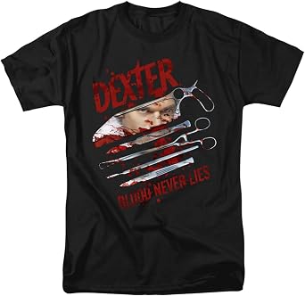 Popfunk Classic Dexter Blood Never Lies Unisex Adult T Shirt