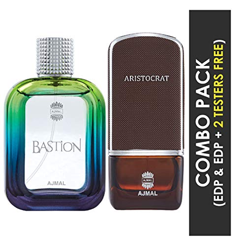 AJMAL Bastion Edp Woody Aromatic Spray Perfume 100Ml For Men And Aristocrat Edp Citrus Woody Perfume 75Ml For Men - Image 2