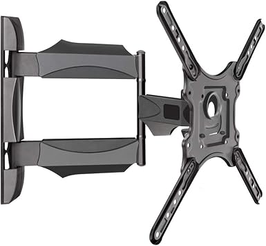 TV duvar askısı, döndürülebilir ve eğilebilir, çoğu 81,3-132,7 cm (32-52 inç) LED CD düz ekran televizyon ve monitörler için 31,8 kg'a kadar taşıma kapasitesi, mafsallı kol ile