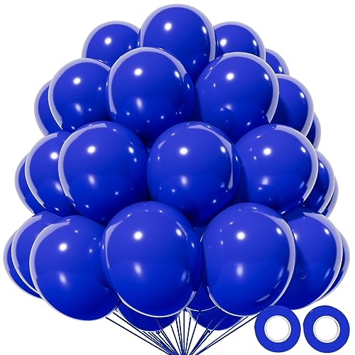 Image of Blue Balloon 110pcs, 12 Inch Thickened Latex Party Balloons Helium Bright Color for Birthday Baby Shower Wedding Party Supplies Arch Garland Decoration
