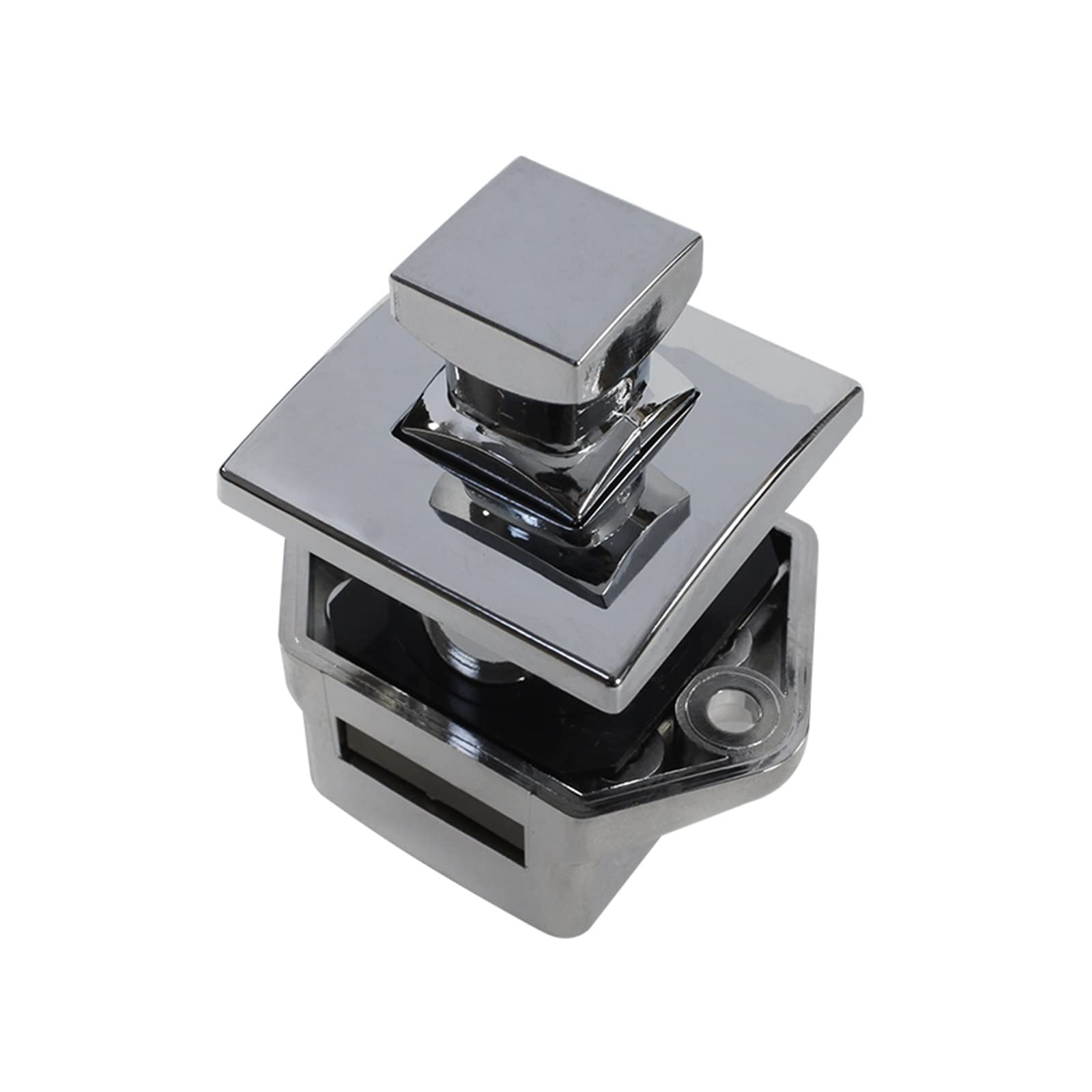 Opakowanie 20 sztuk Camper Push Lock RV silnik łodzi szafka domowa zatrzask szuflady przycisk blokady nadaje się do sprzętu meblowego RV(Pearl nickel)