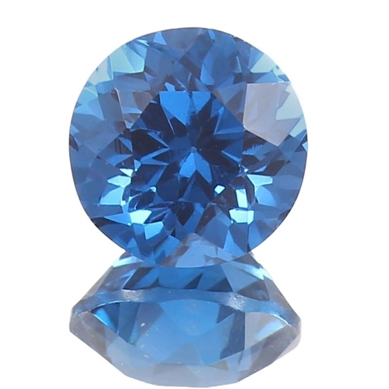Tourmaline bleue naturelle pierre précieuse en vrac 9x9mm pour fabrication de collier