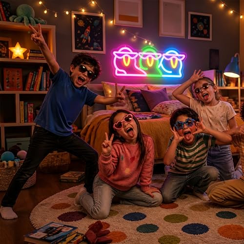 Image of Neon Sign, JGHTURIE Penguin Dimmable Neon Signs for Wall Decor, Cute Funny Penguin Light up Led Sign for Room, Kitchen, Shop, Bar, Birthday, Party & Home Decor - USB Powered
