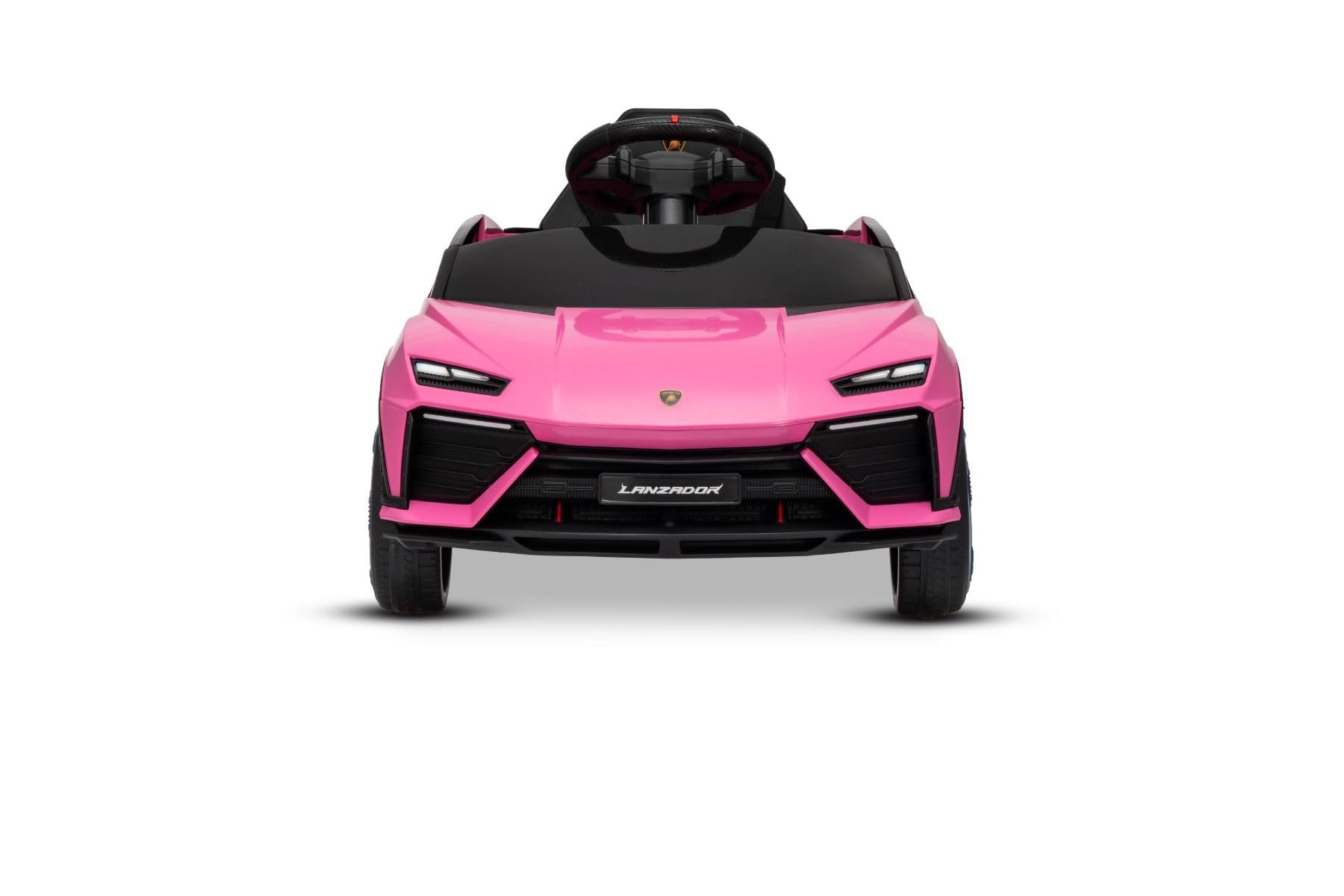 Lamborghini Lanzador elektryczny Ride-on-Auto 12 V z napędem na tylne koła, licencjonowany (jednoosobowy), bateria litowa, oświetlenie LED, szerokie siedzisko, pilot zdalnego sterowania 2,4 GHz