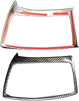 Vista 9 de 4 piezas de fibra de carbono color aire acondicionado cubierta de ventilación para Ford Ranger accesorios 2015 2016 2017 2018 2019 2020 2021 ABS