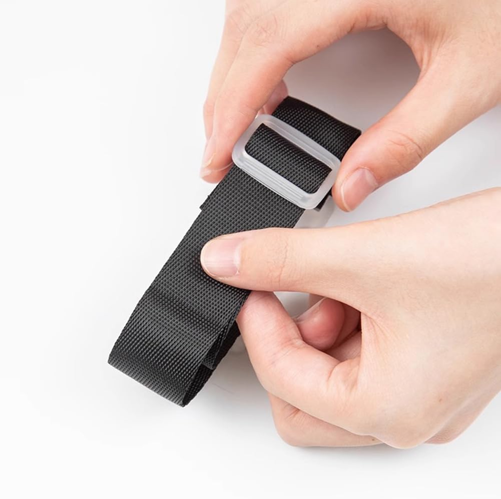 Bag Luggage Straps, Heavy Duty Luggage Straps for Travel, Adjustable Jacket Holder Luggage Accessories Black (1P)