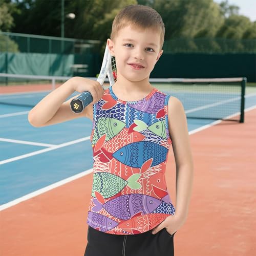 Baby Boys Tank Tops Quick Dry Kids Boy Sleeveless Vest Sports Outdoor Breathable Outfit 6