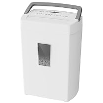 Bonsaii Distruggi Documenti 10 Fogli P4, Tritatutto Microtaglio con Contenitore 21L, Sistema Anti-Inceppo e Protezione Surriscaldamento per Ufficio, Casa, C275-B
