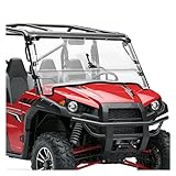 HECASA 2-in-1 Flip Windshield Compatible with 2012-2015 Kawasaki Teryx 4 750 800 Full Flip Up Windscreen Clear