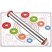 KATELUO Rouleau à Pâtisserie en Acier Inoxydable,Professionelle Rouleau a Patisserie Ajustable avec 4 Disques Réglables & Tapis de Cuisson en Silicone pour Fondant