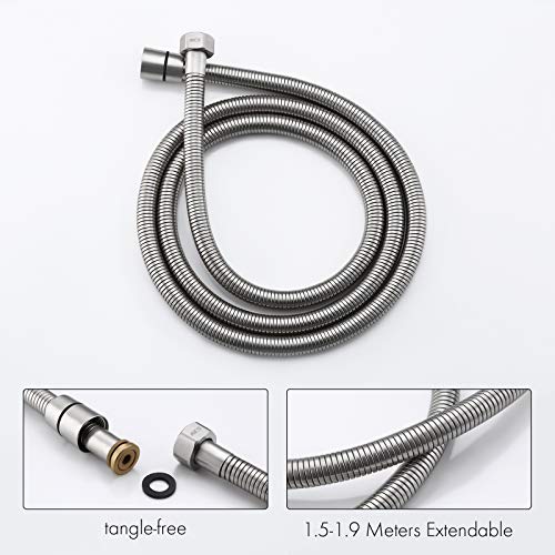 Kes Bathroom Handheld Shower Head With Extra Long Hose And Bracket Holder Brushed Stainless Steel, Lp150-Bs #TOP5