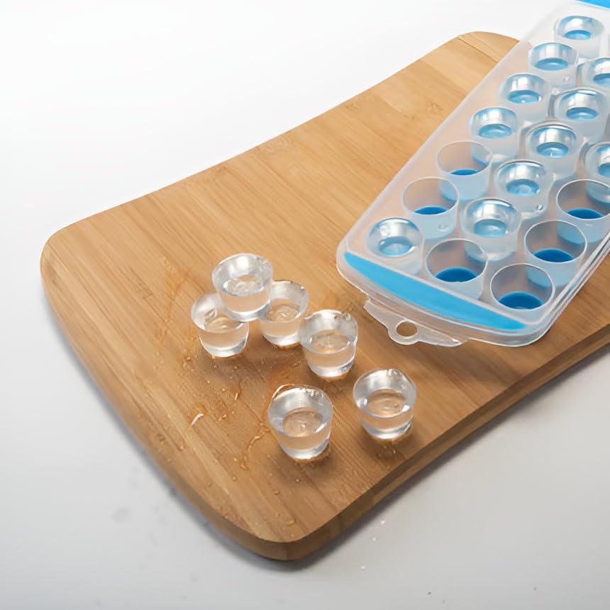 Set de 2 packs con 4 cubeteras redondas flexibles miniatura 4