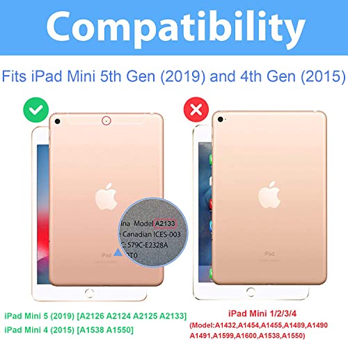 Smart Case for iPad Mini 5 (2019) & iPad Mini 4 (2015) with Magnetic Sleep/Wake Function Model No. A1538 A1550 A2126 A2124 (Emerald) - Image 2