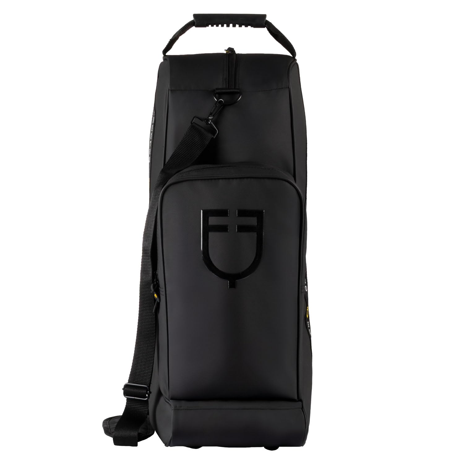 Borsa Porta Stivali e Casco, Zaino Sportivo in Tessuto Nero con Tracolla