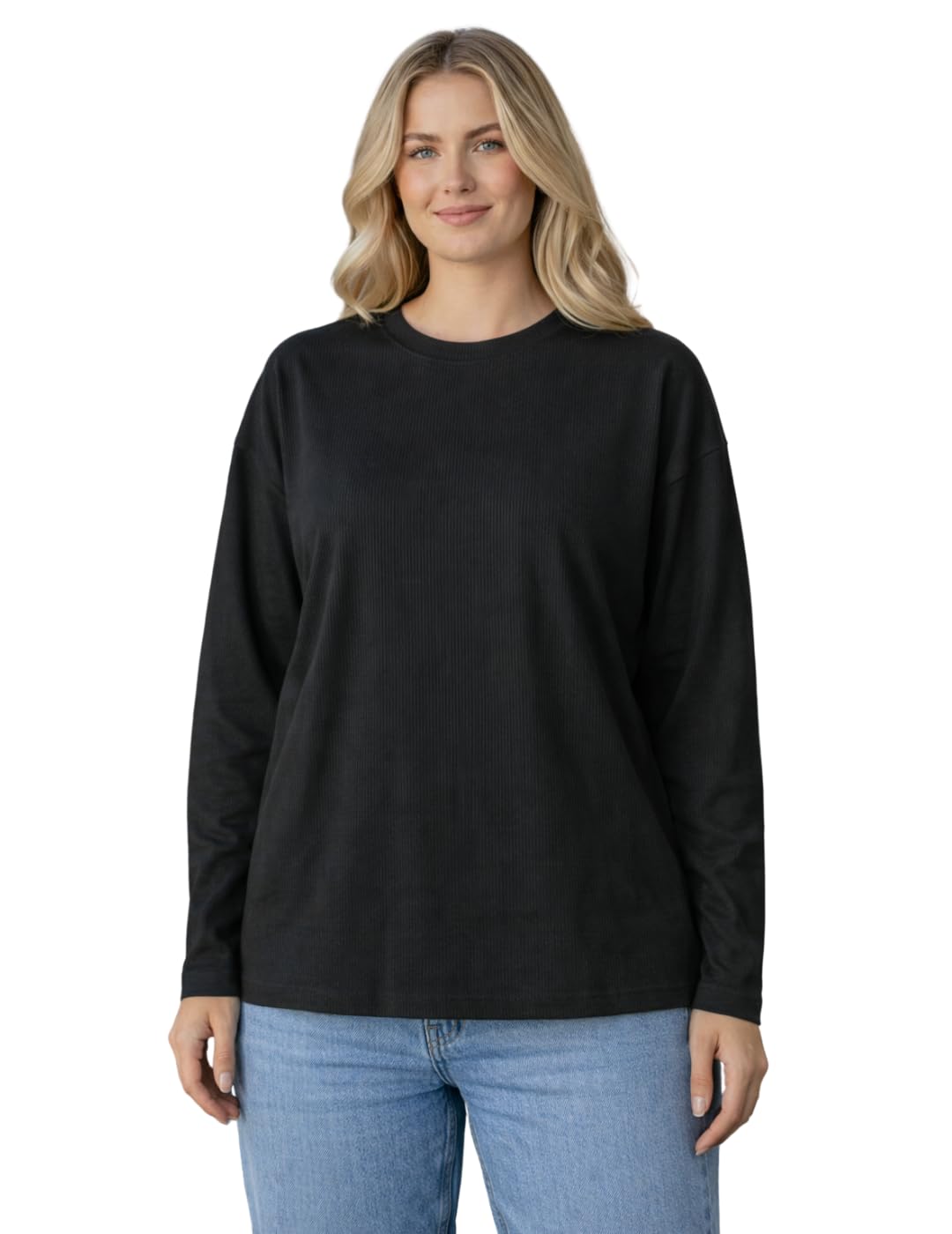 Buy MACK NORA Women's Premium Ribbed Long Sleeve T-Shirt – Soft