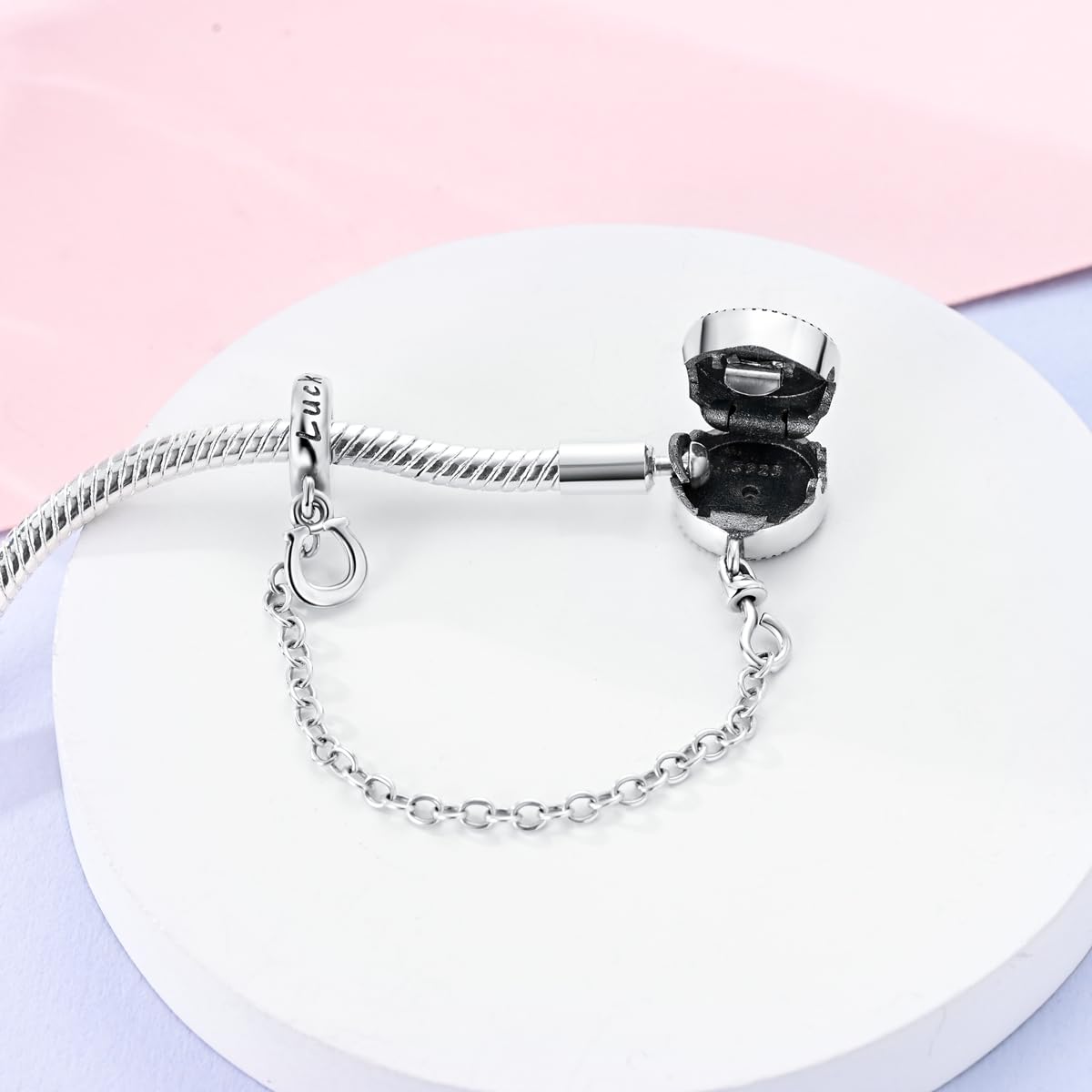MULA Bracciale Charm a Catena di Serpenti in Argento 925 Farfalla Cuore Trifoglio con 5A Cubic Zirconia per Donne Ragazze Regalo per Lei