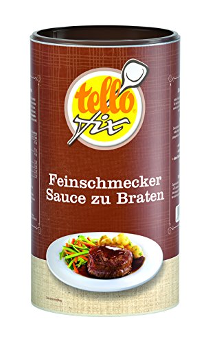 tellofix Feinschmecker Sauce zu Braten - Dunkle Bratensauce zum Kochen und Verfeinern - ohne Konservierungsstoffe - 1 x 752 g