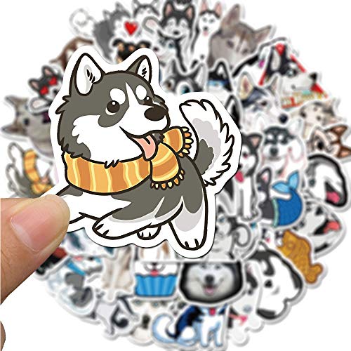 50 Pcs Husky Stickers for Kids Teens Adults Boys Girls Gift,Stickers Pack for Laptop,Skateboard,Luggage,Car,Bike - Image 2
