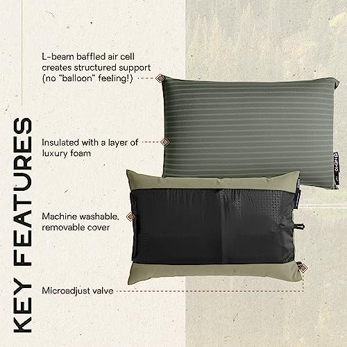 NEMO Fillo Backpacking & Camping PillowSoft Inflatable
