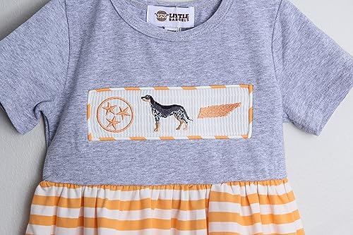Tennessee Girls Kids Dress State Football Bluetick Coonhound Toddler Youth Apparel2