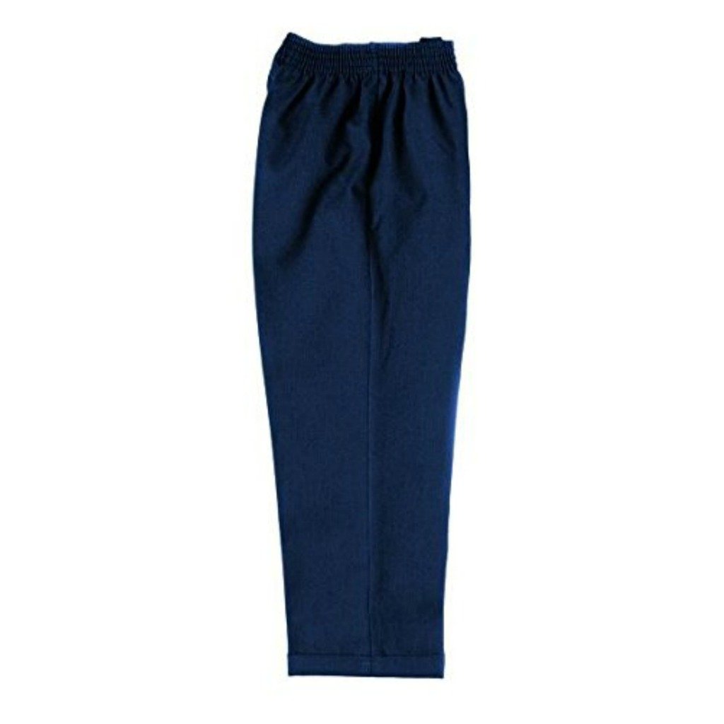 Zeco Half Elastic Standard Fit School Trousers, Navy Age 10-11, 27-28in/29-71cm Waist, 36in Outer Leg.