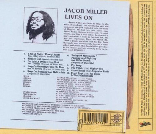 Jacob Miller Lives on