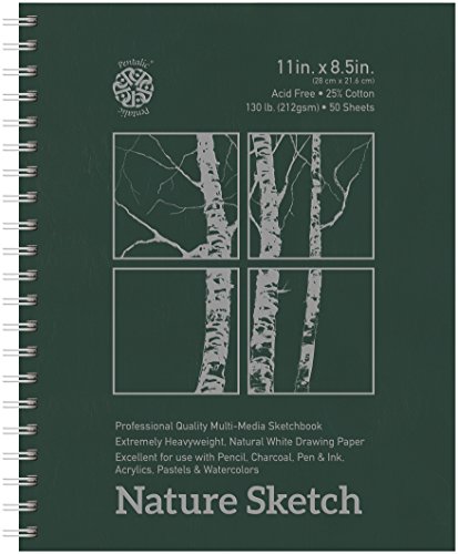 Pentalic Nature Sketch Pad, 11-Inch by 8-1/2-Inch