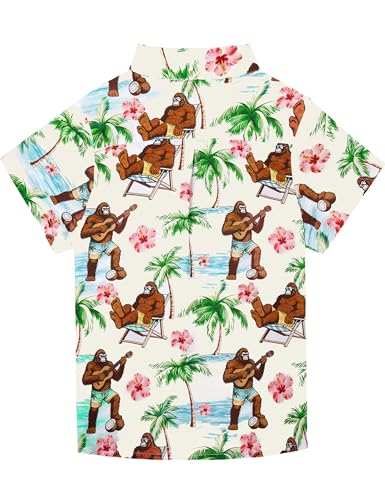 Image of Boys Hawaiian Shirt Kids Button Down Aloha Beach Hawaii Tops 5-14Y