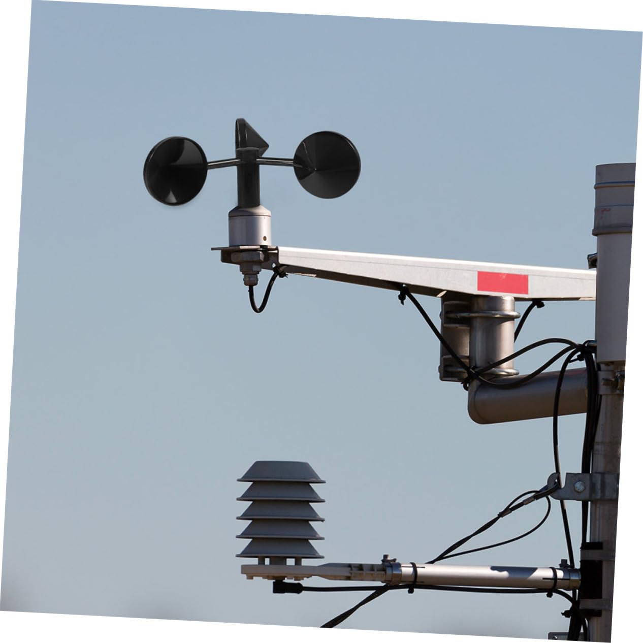 VANZACK 3pcs Wind Speed Sensor Cup Anemometer Casing Wind Measurement Tool Easy Installation Secure Environment for Sensors