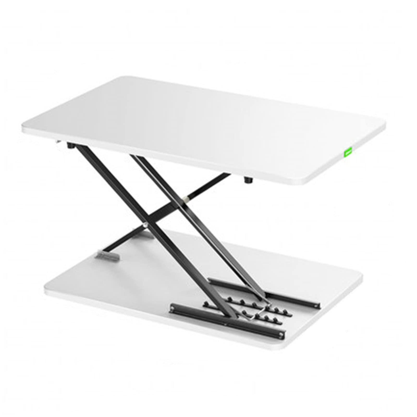 CGCSYZ Height Adjustable Standing Desk Folding Laptop Stand White Desk for Home Office & Study 64x40x5-47cm - Ergonomic Sit-Stand Workbench Space-Saving Design (White 64x40x5)