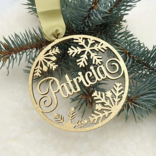 Custom Christmas Ornament, Christmas Bauble Personalized Tree Ornament, Personalized Christmas decor, Christmas stocking tags