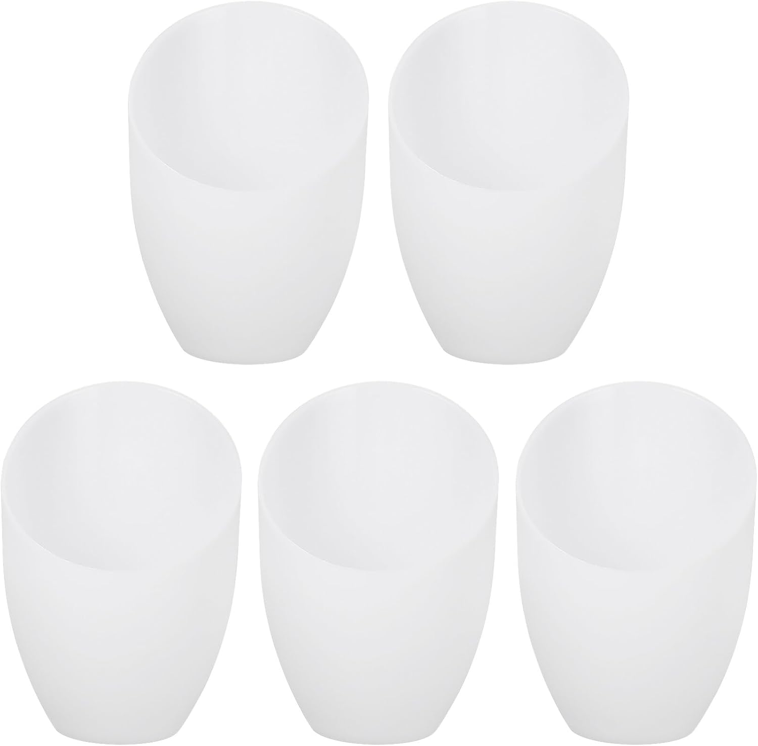 DOITOOL 5-Pack Horseshoe Plastic Lampshades 5.35X4.33 Inch Replacement Lamp Shades for Floor and Table Lamps Versatile Light Covers for Bedroom Study and Office
