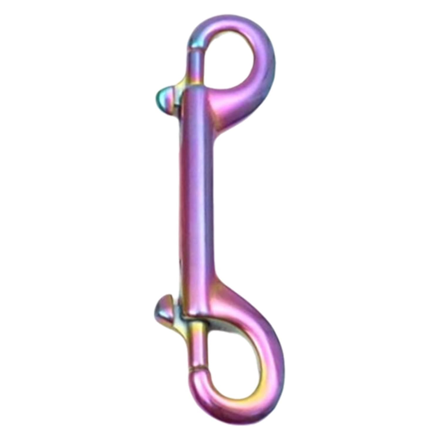 Double Snap Hook 6pcs Colorful Double Ended Bolt Snap Clip Stainless Steel for Keychain for Accessories(100 mm Colorful)