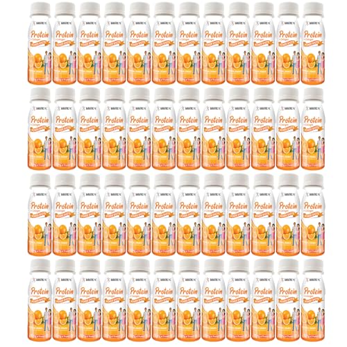 BariatricPal Ready-To-Drink 25g Whey Protein & Collagen Power Shots – Tropical Orange (48 Bottles)