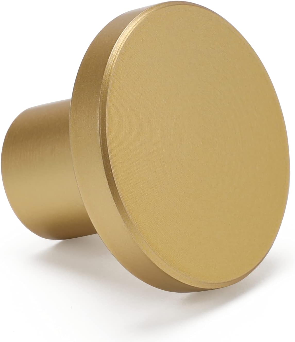 homdiy 10 Pack Round Dresser Knobs Gold Knobs, LS7069BB Solid