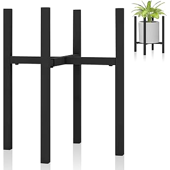 Flower Stand Black Plant Stand Adjustable Metal Plant Shelf Flower Stool for Outdoor Indoor Plant Stool Plant Shelf for Balcony Garden etc