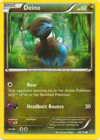 Pokemon - Deino (84/114) - XY Steam Siege : Amazon.ca: Toys