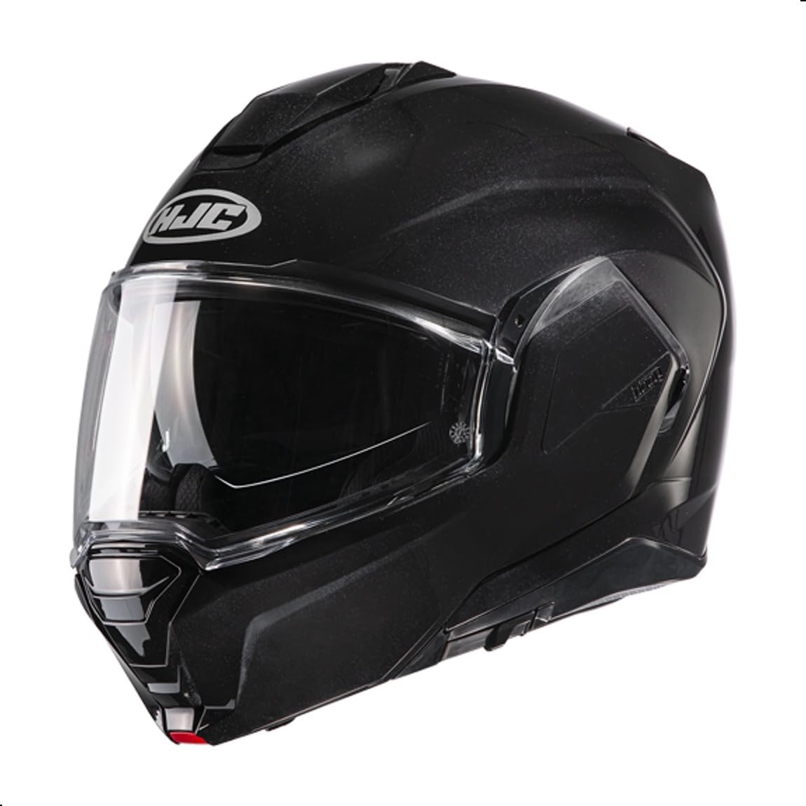 HJC i100 Solid Modular Motorcycle Helmet with HJ-36 Pinlock Shield, DOT Approved (Black, X-Large)